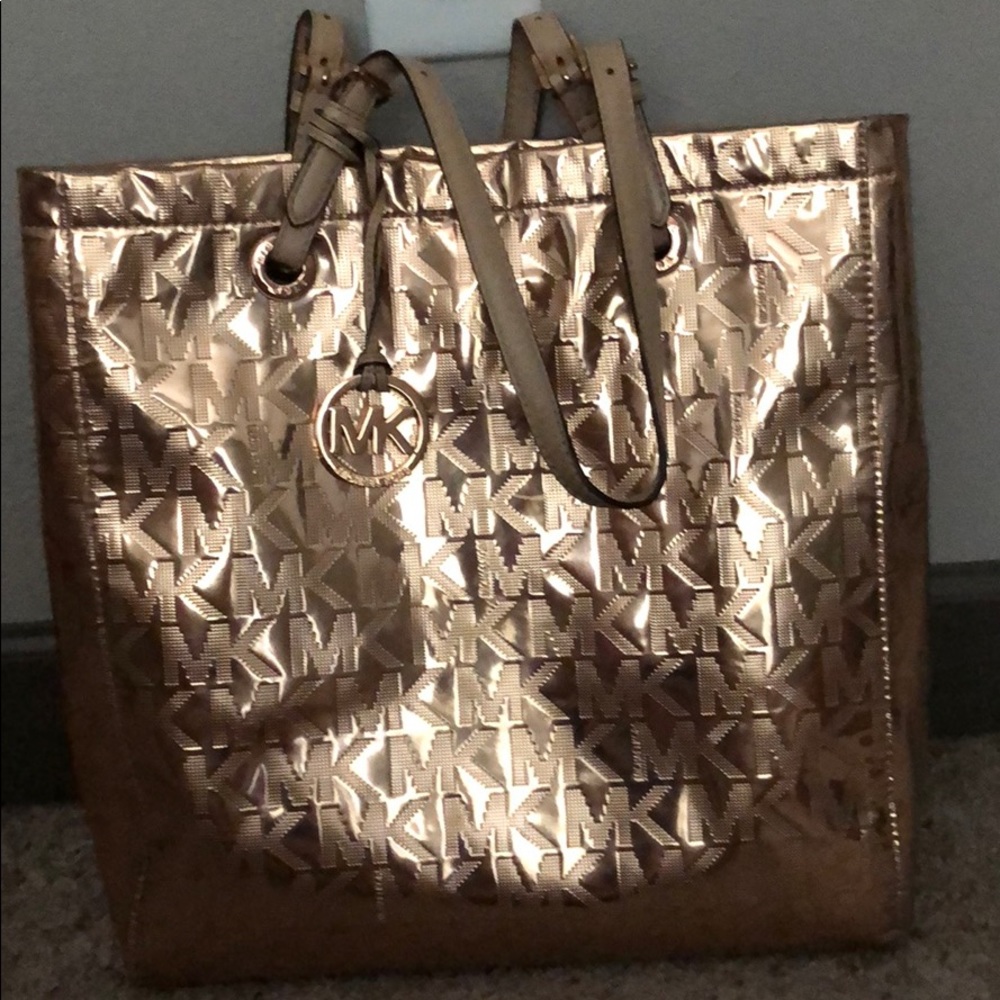 Michael Kors Rose Gold monogram tote